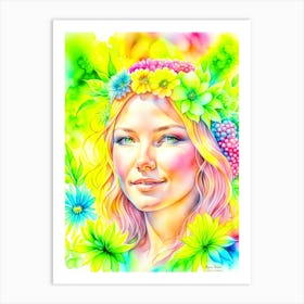 Flower Girl 1 Art Print