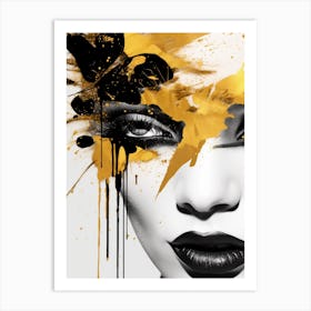 Black And Gold 5 Art Print