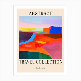 Abstract Travel Collection Poster Saudi Arabia 2 Art Print