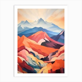 Mount Lafayette Usa 1 Mountain Painting Art Print