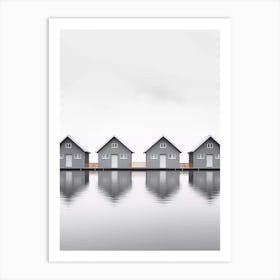 Houses On The Water Art Print