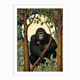 William Morris Gorilla In The Forest Art Print