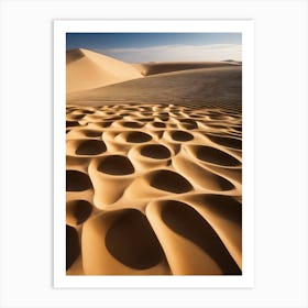 Sand Dunes In The Desert Art Print