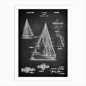 Sailing Boat Patent Print C N Edge Sailboat Patent Boat Art Sailing Ship Decor Sail Boat Print Sail Boat Art Patent Print Vb2091 Art Print