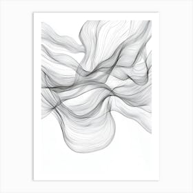 Abstract waves Art Print