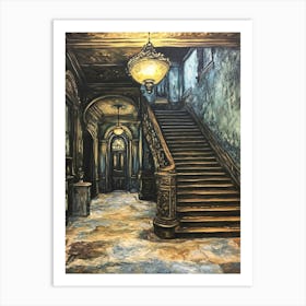 Haunted House Art Art Print