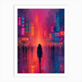 Elena Tupiga Person Painting Of Hong Kong City By Person In T 6736f796 D739 4373 8e27 204b0dba238c 1 Art Print
