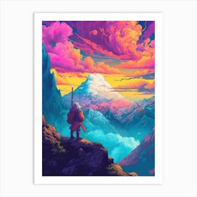 Pixel Art, Pixel Art, Pixel Art, Pixel Art Art Print