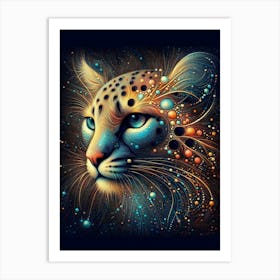 Galaxy Cheetah Art Print