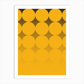Circling Yellow Art Print