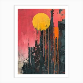 Sunset City 1 Art Print