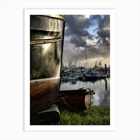 Newlyn Harbour Boats (2008) Art Print