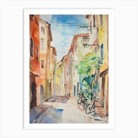 Forli, Italy Watercolour Streets 3 Art Print