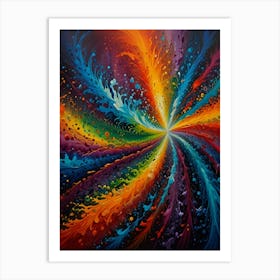 Rainbow Swirl 1 Art Print