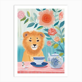 Animals Having Tea   Cat Kittens 8 Art Print