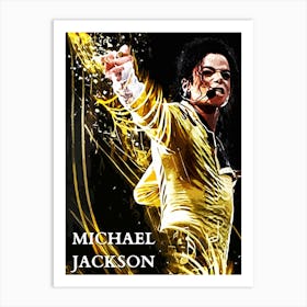 dancce Michael Jackson king of pop music Art Print