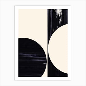 Black And White Abstract  Art Print