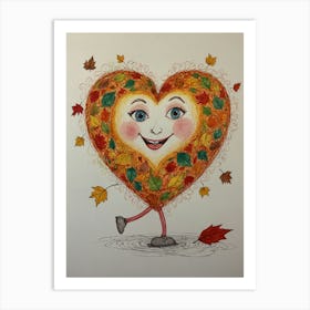 Autumn Heart 9 Art Print