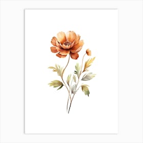 Watercolor Flower 4 Art Print