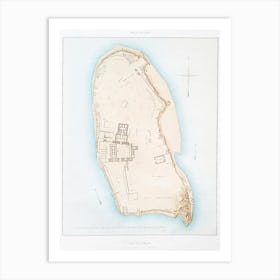 Philae Island (General Plan Of The Ruins), From Histoire De L Art Égyptien (1878) Art Print