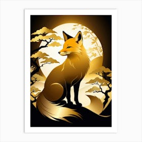 Japan Golden Fox 9 Art Print