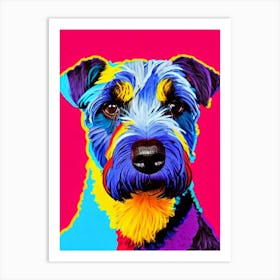 Kerry Blue Terrier Andy Warhol Style Dog Art Print