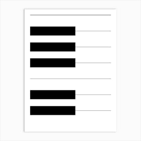 Piano Keys Art Print