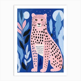 Playful Illustration Of Jaguar For Kids Room 4 Art Print