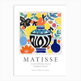 Floral Vase 2 The Matisse Inspired Art Collection Poster Art Print