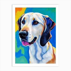 Anatolian Shepherd Dog Fauvist Style Dog Art Print