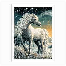 Creative Horse Beauty Illustration Nr 162 Art Print