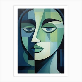 Abstract Portrait Of A Woman 26 Art Print