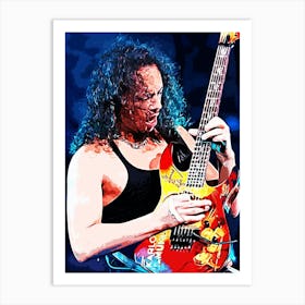 Kirk Hammett Metallica band music 2 Art Print