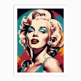 Marilyn Monroe Portrait Pop Art (23) Art Print