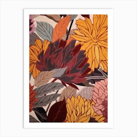 Fall Botanicals Carnation 5 Art Print