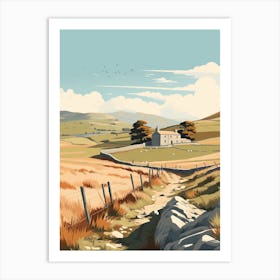 The Yorkshire Dales England 3 Hiking Trail Landscape Art Print