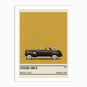 Casablanca Car Movie Art Print