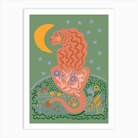 Lion Moon Art Print