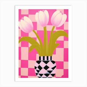 Tulips Flower Vase 4 Art Print