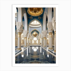 Ortaky Mosque Pixel Art 4 Art Print