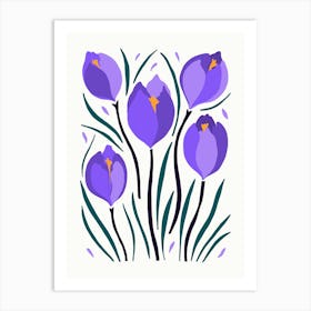 Crocus Flower Art Print