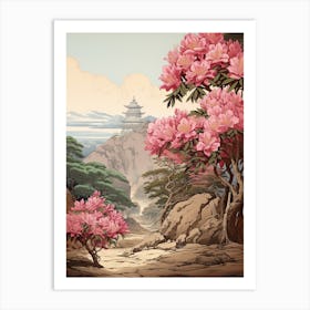 Rhododendron Victorian Style 0 Art Print