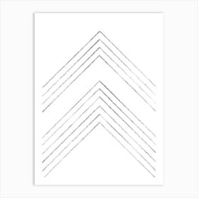 Minimal line art Art Print