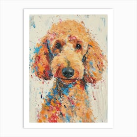 Poodle Acrylic Painting 4 Art Print