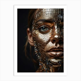 Abstract Portrait Of A Woman 3 Art Print