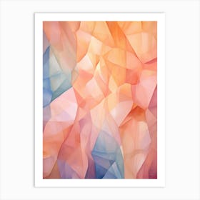 Colourful Abstract Geometric Polygons 9 Art Print