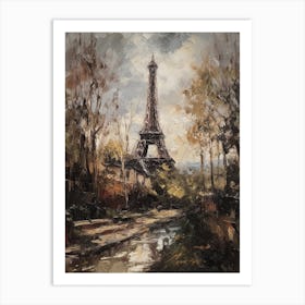 Eiffel Tower Paris France Pissarro Style 23 Art Print