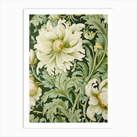 Floral Wallpaper 382 Art Print