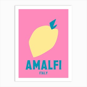 Amalfi, Italy, Graphic Style Poster 1 Art Print