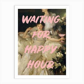 Happy Hour Altered Art Print Art Print